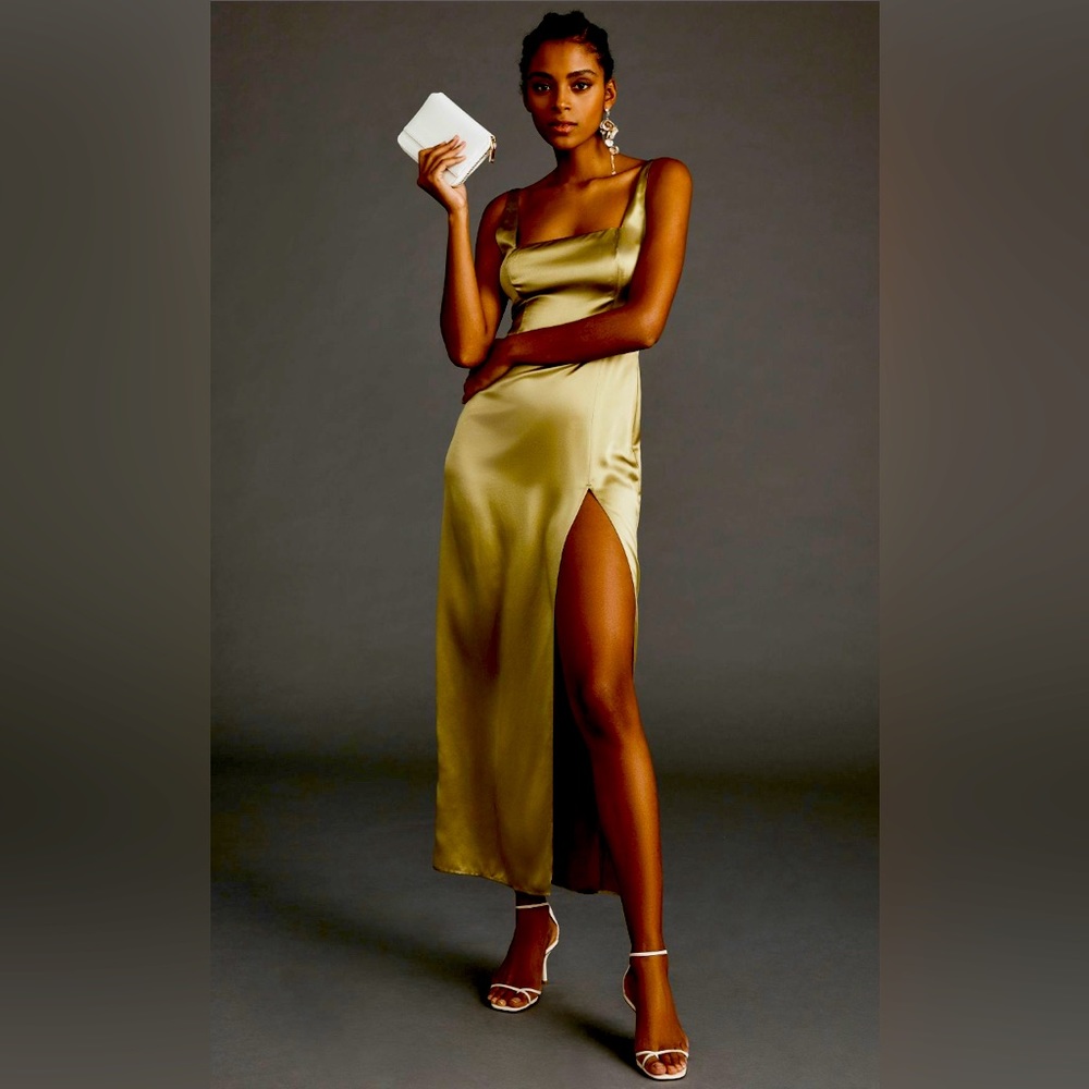 Reformation NWT Solay Silk Dress